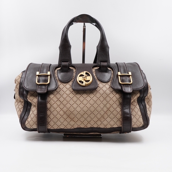 BT40 ❣️ Gucci Diamante 1973 Boston Bag - Picture 1 of 14